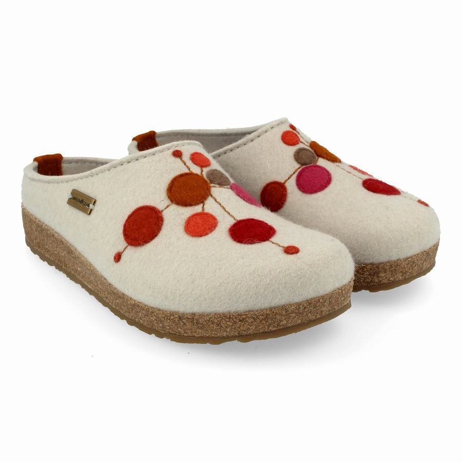 Haflinger Faible Clogs Dam Beige | EEJ4384WC