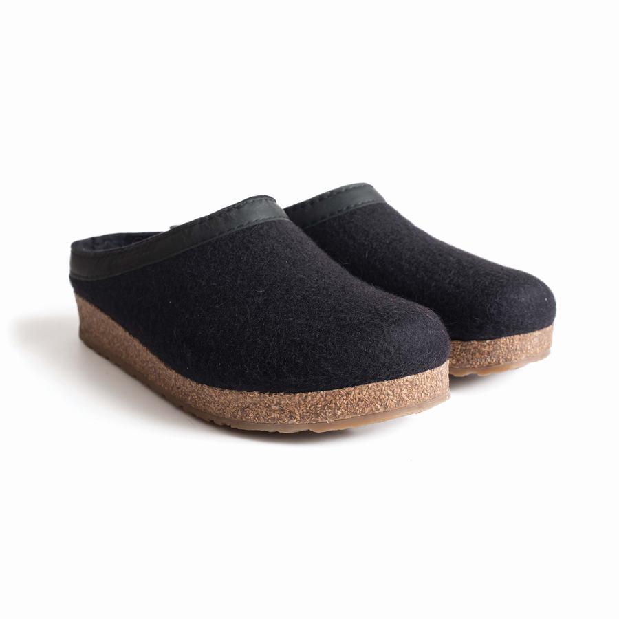 Haflinger Gzl Clogs Dam Svarta | ZGL924SR