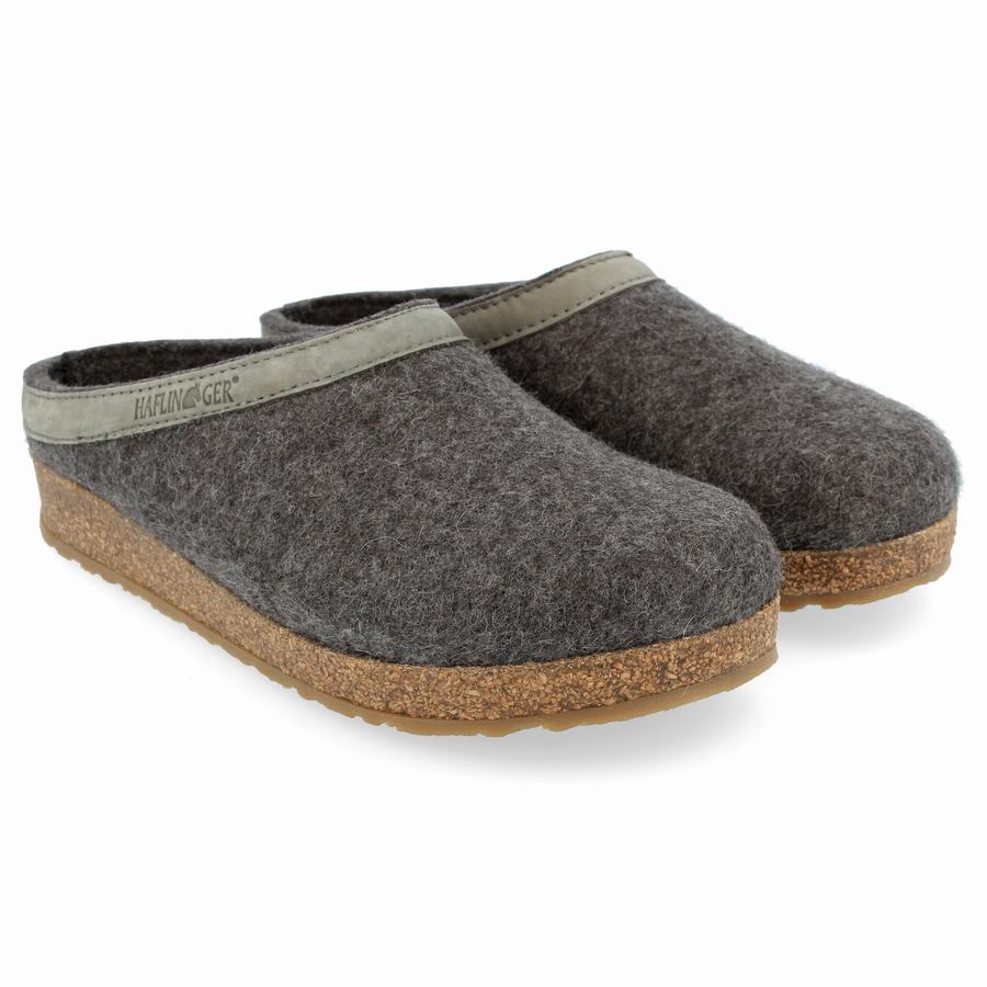 Haflinger Gzl Clogs Herr Grå | UNF1346ST