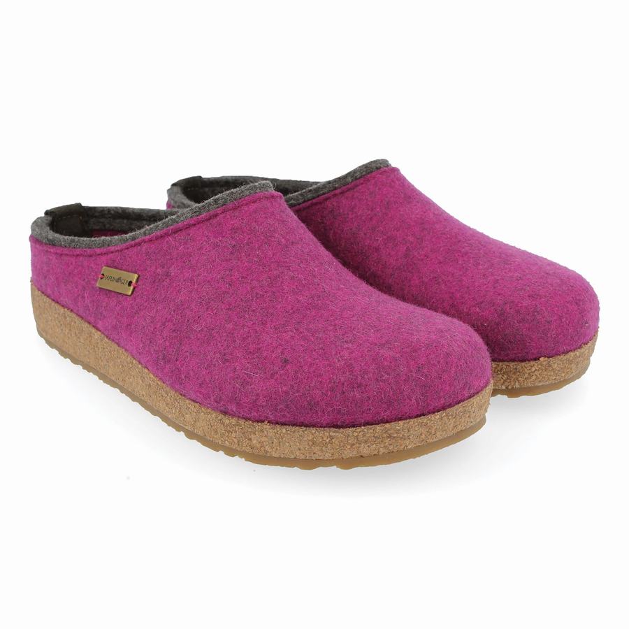 Haflinger Kris Clogs Dam Lila | TAQ3271YH