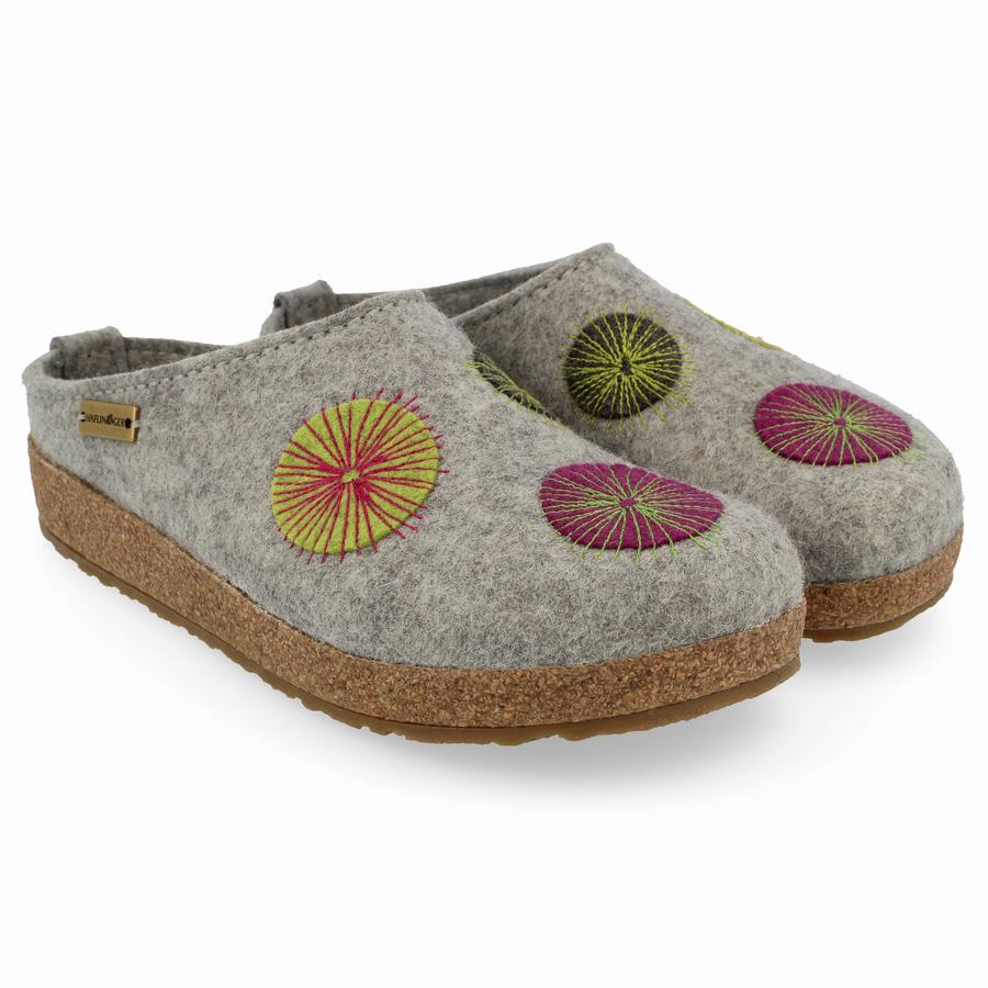 Haflinger Radius Clogs Herr Silver Grå | BXQ2787LB