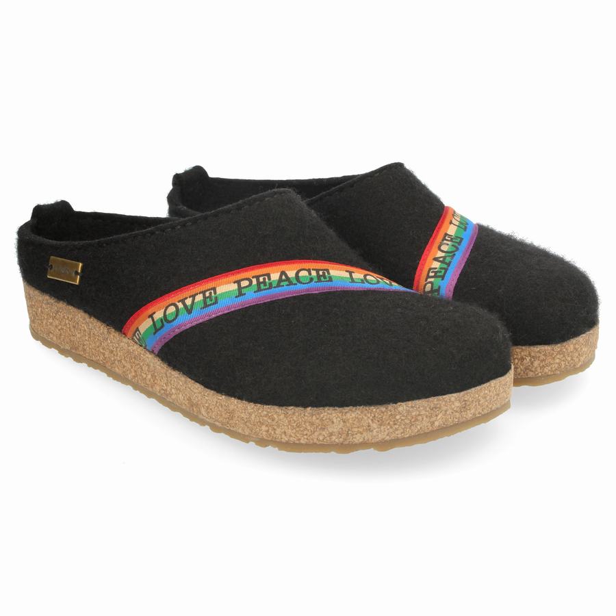 Haflinger Rainbow Clogs Herr Svarta | EFK8436UW