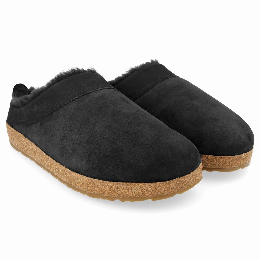 Haflinger Snowbird Clogs Herr Svarta | LZH835MK