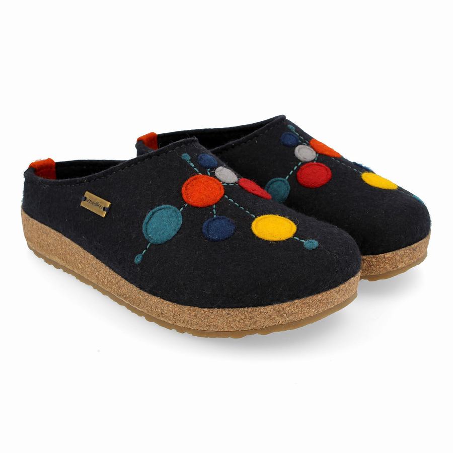 Haflinger Faible Clogs Herr Marinblå | CVQ231ML