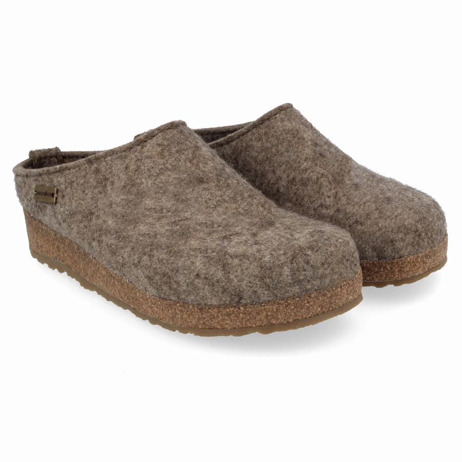 Haflinger Juliette Clogs Dam Beige | CCU6037PF