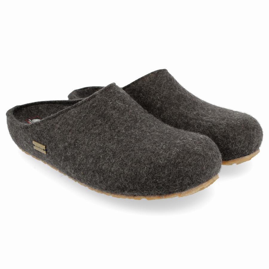 Haflinger Michl Clogs Herr Mörkgrå | VBE3591OZ