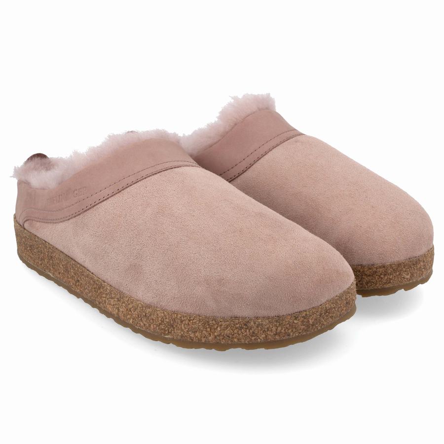 Haflinger Snowbird Clogs Dam Rosa | DWF3278IZ