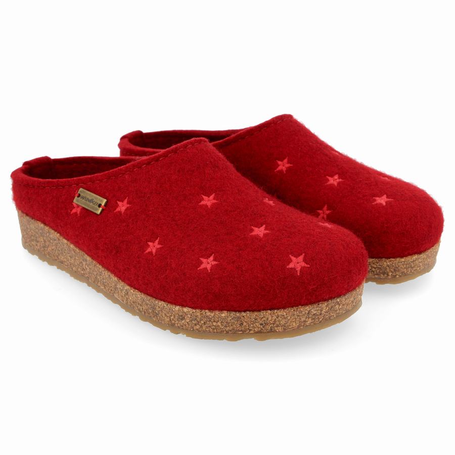 Haflinger Stelline Clogs Dam Röda | RTC5248OR